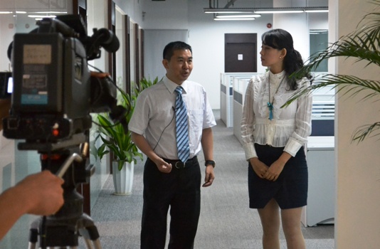 深圳電視臺到綠色動力集團采訪